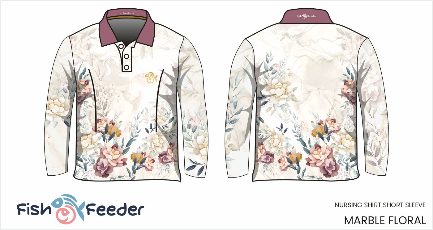 Marble Floral Shirt - Long Sleeve