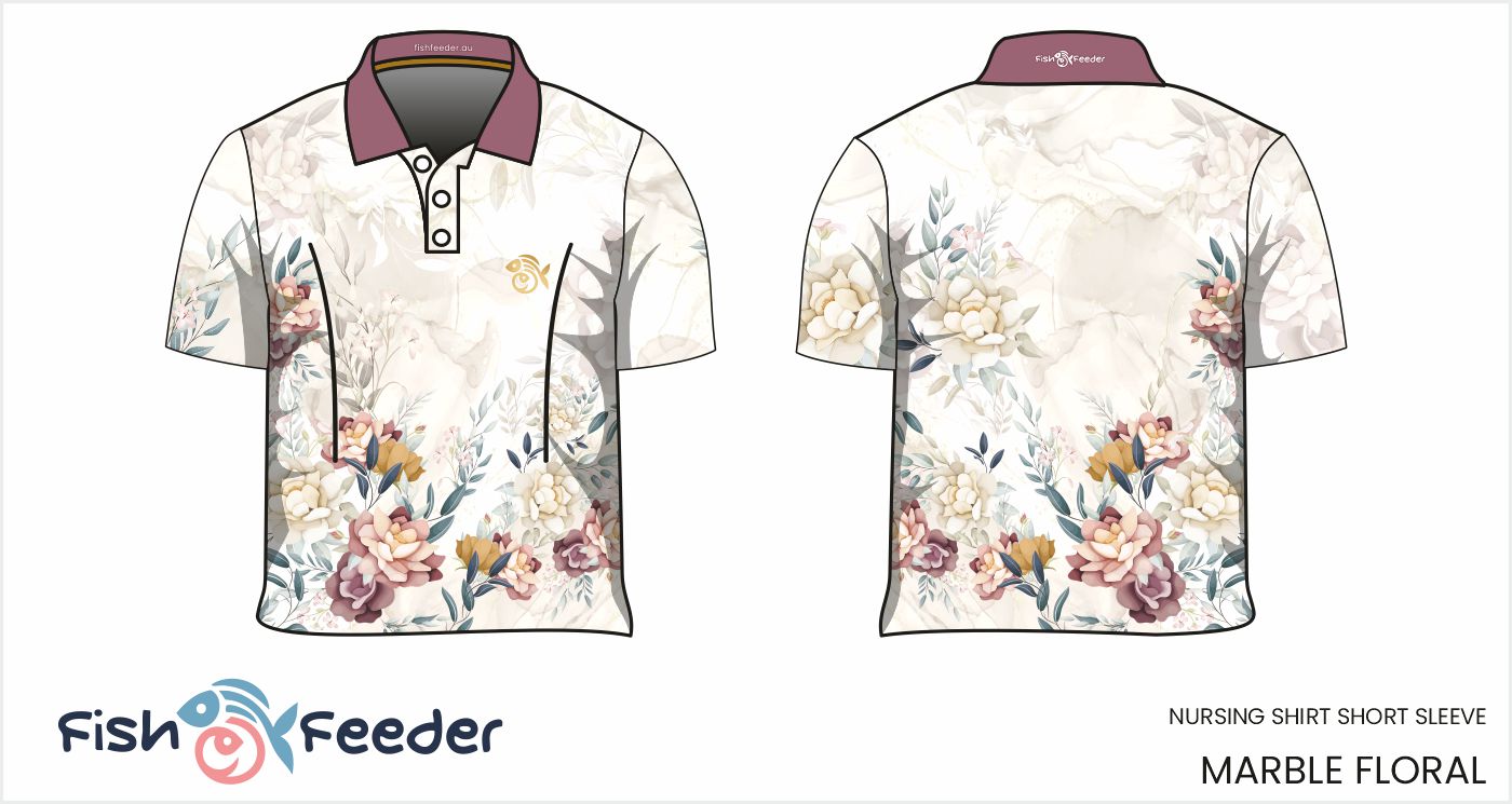 Marble Floral Shirt - Short Sleeve