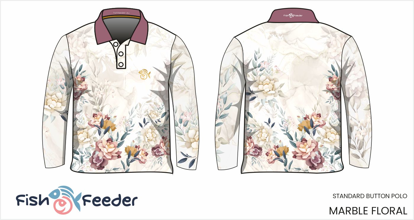 Marble Floral Shirt - Long Sleeve