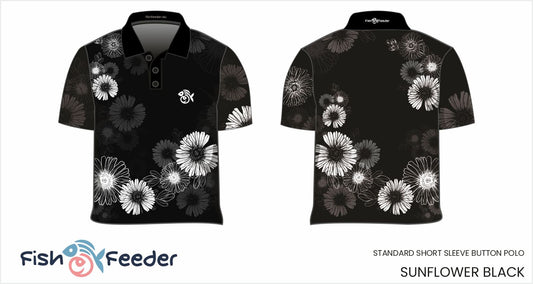 Sunflower Black Shirt - Short Sleeve