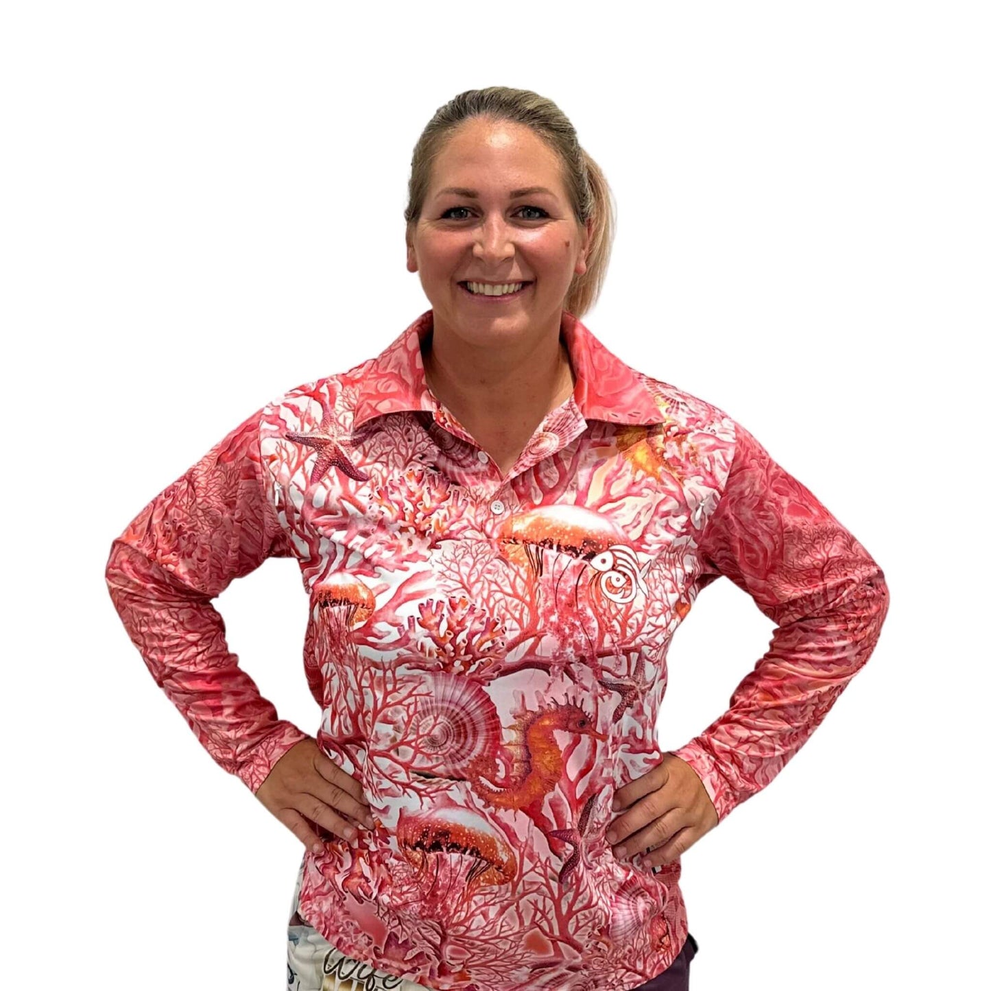 Coral Chic Fishing Shirt – Long Sleeve