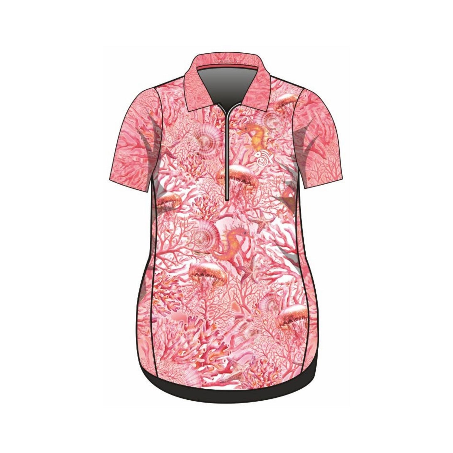 Coral Chic Fishing Dress – Short Sleeve