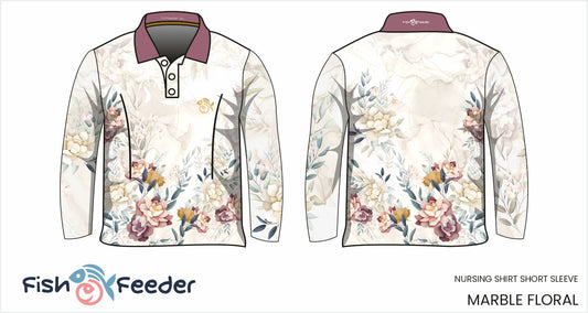 Marble Floral Shirt - Long Sleeve