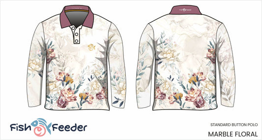 Marble Floral Shirt - Long Sleeve
