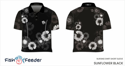Sunflower Black Shirt - Short Sleeve