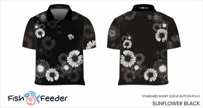Sunflower Black Shirt - Short Sleeve