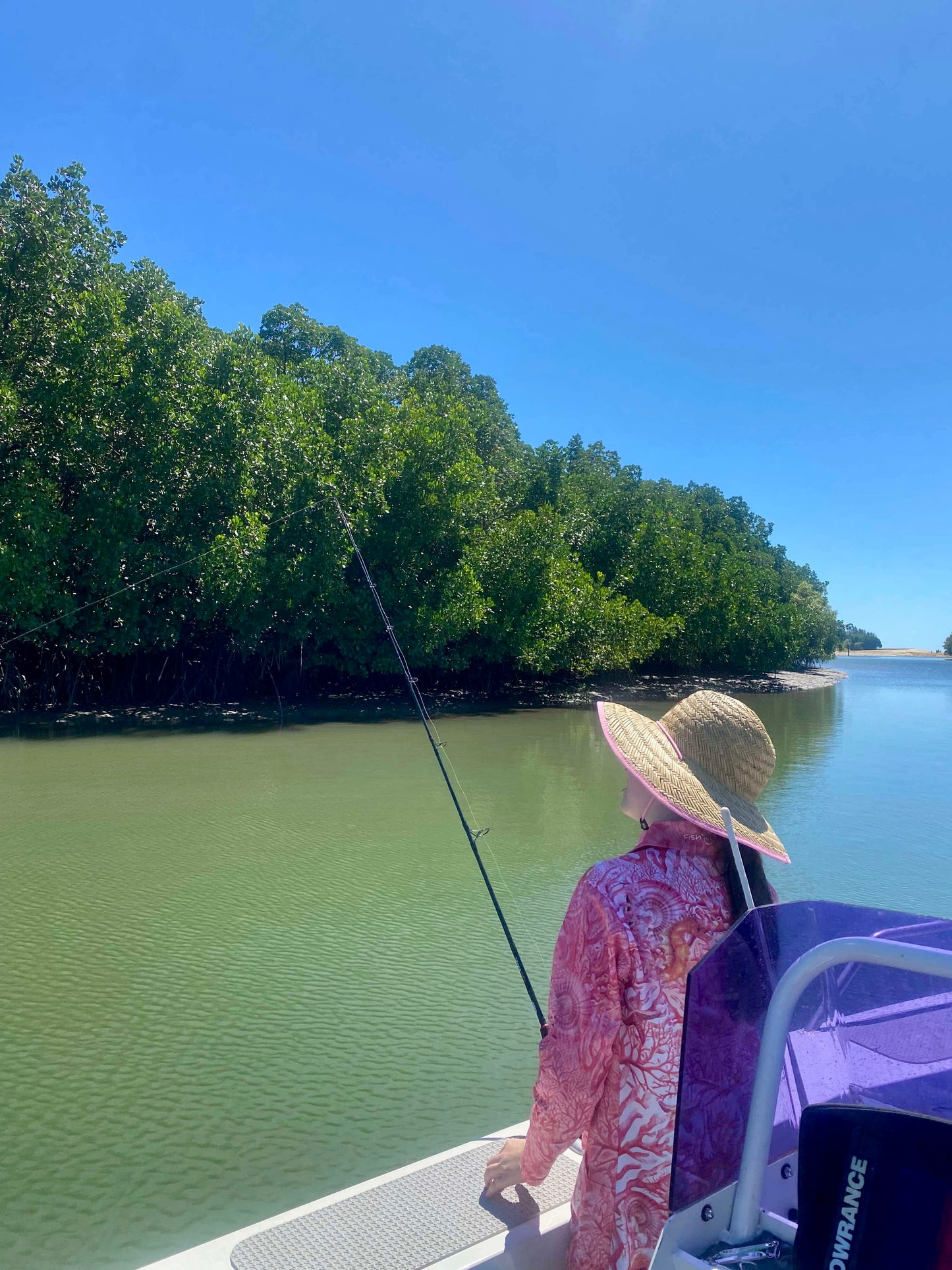 Girls Coral Chic Fishing Dress - Long Sleeve
