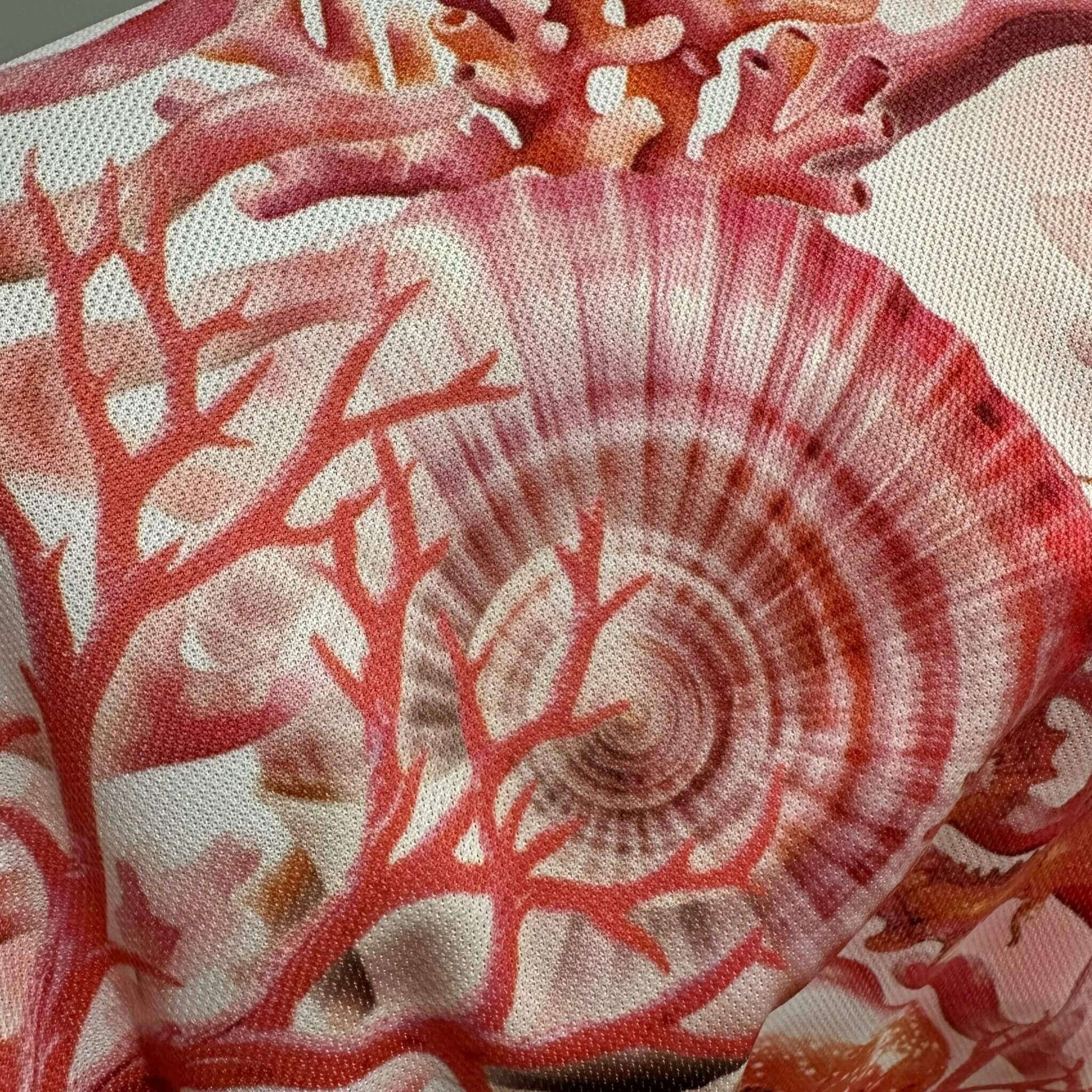 polyester 'Fish Feeder Wear' pink fishing shirt dress in Australia