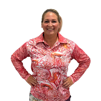 Coral Chic Fishing Shirt – Long Sleeve