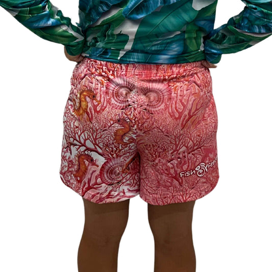 Coral Chic Fashion Footy Fishing Shorts
